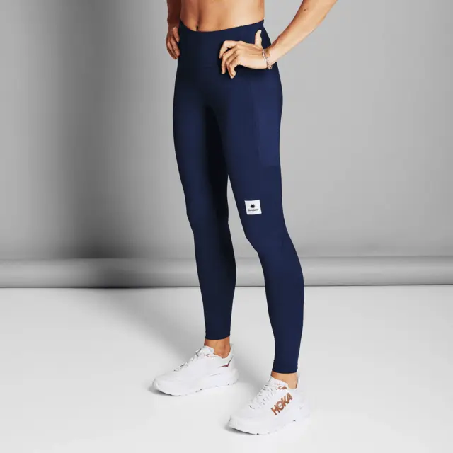 SAYSKY Dame Tights Combat+ L Behagelig tights med lommer - Blue 