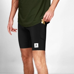 SAYSKY Herre Kort Tigths 9" Combat+ Kort treningsshorts til herre -Black
