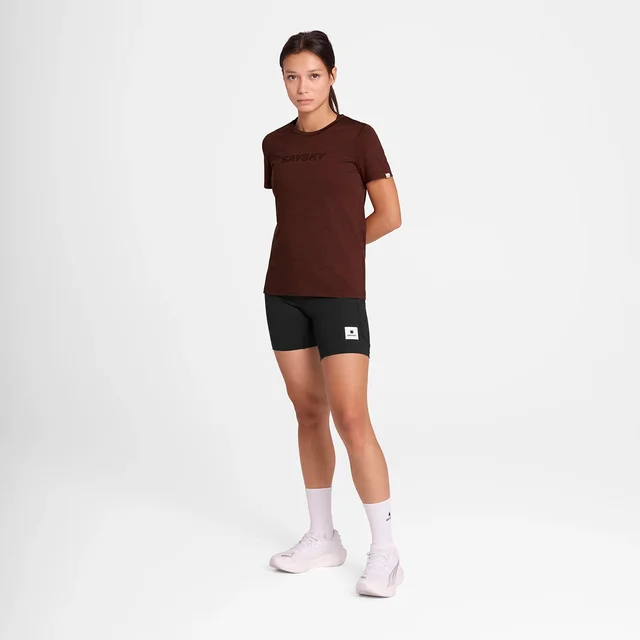 SAYSKY Dame Trøye Logo Pace SS XS Lett, teknisk og stilig løpetrøye - Red 