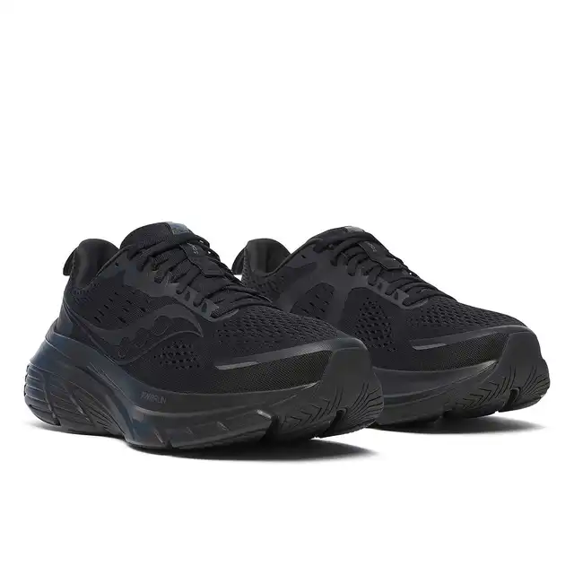 Saucony Løpesko Herre Guide 18 42 Stabil mengdetrenings sko TRIPLE BLACK 