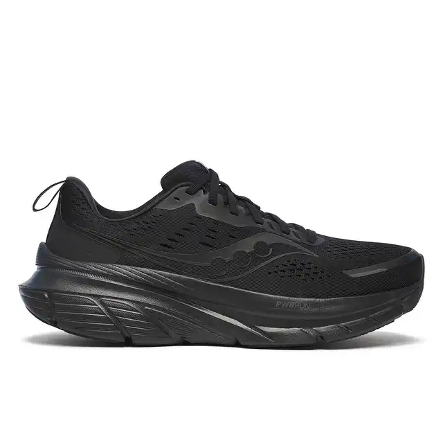 Saucony Løpesko Herre Guide 18 42 Stabil mengdetrenings sko TRIPLE BLACK 