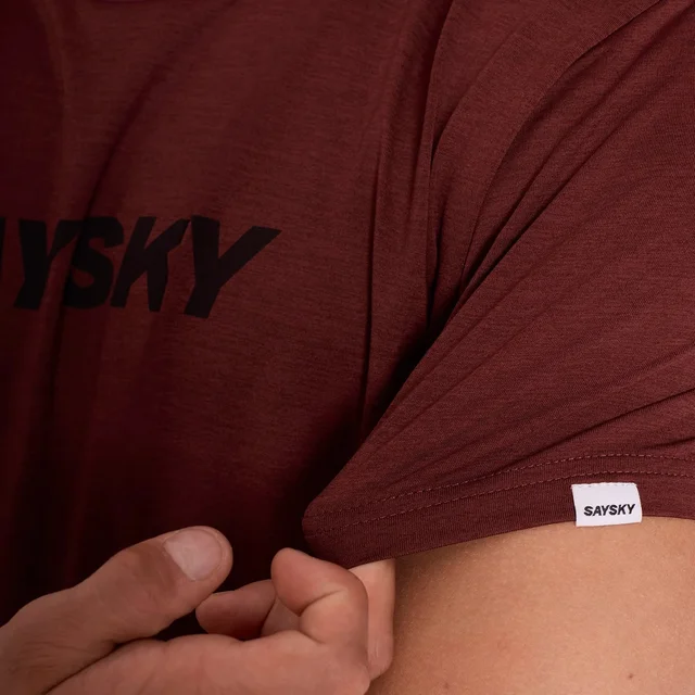SAYSKY M Trøye Logo Pace SS M Teknisk trøye til herre - Red 