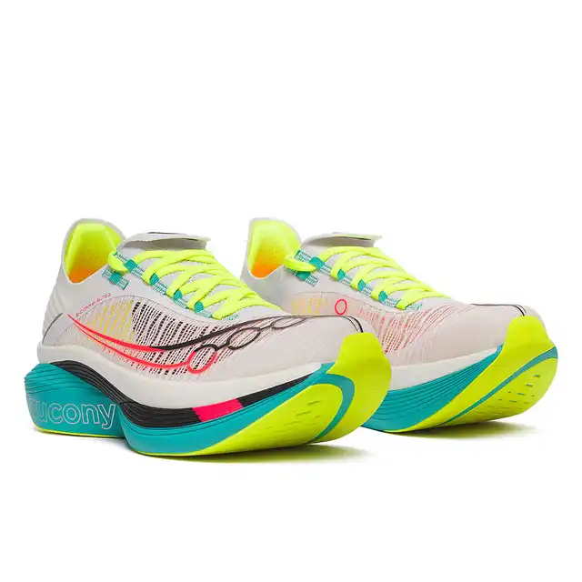 Saucony Løpesko Endorphin Elite 2 39 Konkurransesko med karbonplate - WHT/MUT 