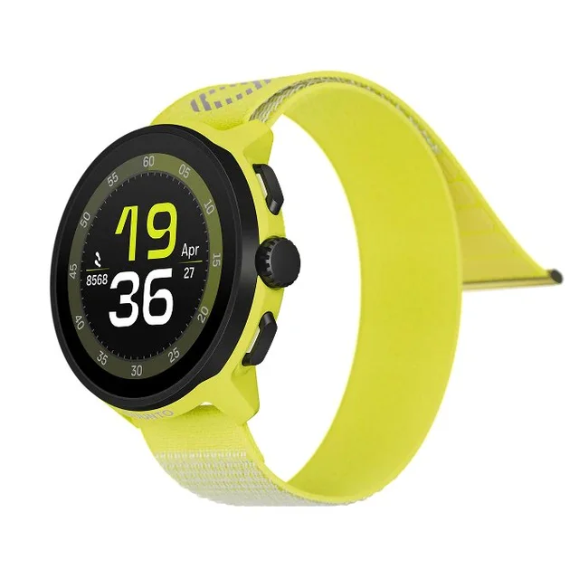 Suunto Run M/Textile Strap Lettveks løpeklokke - Lime 