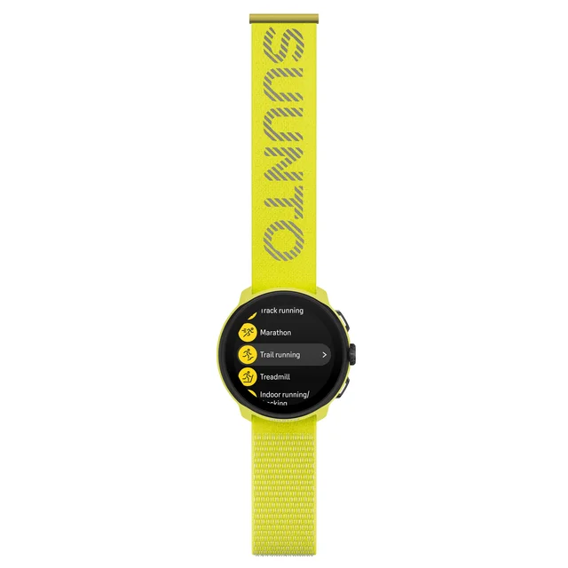 Suunto Run M/Textile Strap Lettveks løpeklokke - Lime 