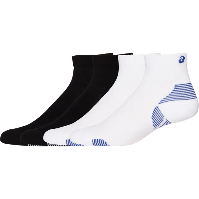 Asics 2pk CushionRun Quarter 35-38 Komfortable løpesokker med god passform 