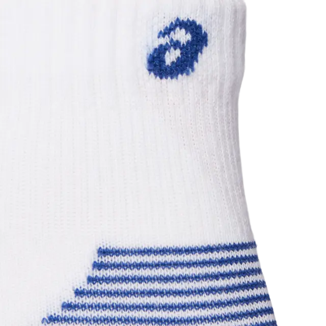 Asics 2pk CushionRun Quarter 35-38 Komfortable løpesokker med god passform 