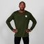 SAYSKY Herre Trøye Clean Pace LS Komfortabel longsleeve til herre- Green