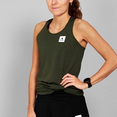 SAYSKY Dame Singlet Clean Combat Pro XS Lett og luftig løpesinglet -Green