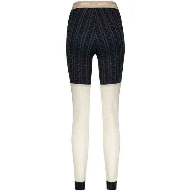 Swix Dame Legacy bodywear Bukse L Stillongs i merinoull - Snow White 