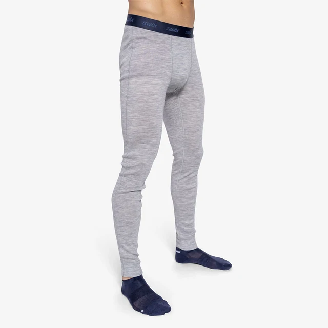 Swix Herre Bukse RaceX Merino L Teknisk ullbukse Light Grey / Dark Navy 