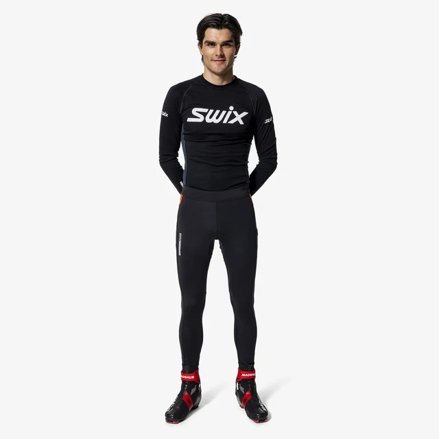 Swix Herre Tights Roadline XL Teknisk tights med refleksdetaljer 
