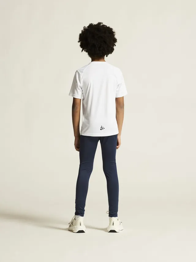 Craft Jr Trøye SS Rush 2.0 158/164 Lett treningstrøye til junior-White 