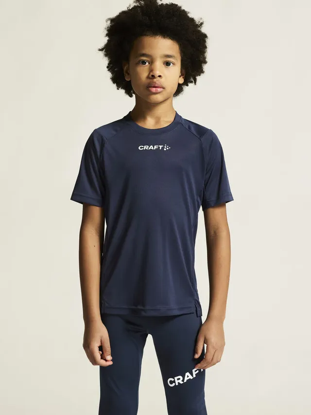 Craft Jr Trøye SS Rush 2.0 122/128 Lett trøye til junior -Navy 