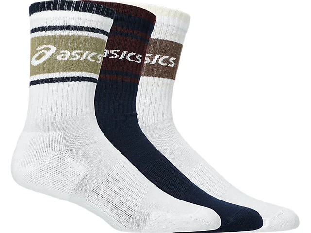 Asics Logo Crew Sock 3pk 47-49 Godt pustrende og myke bomullssokker -Md 