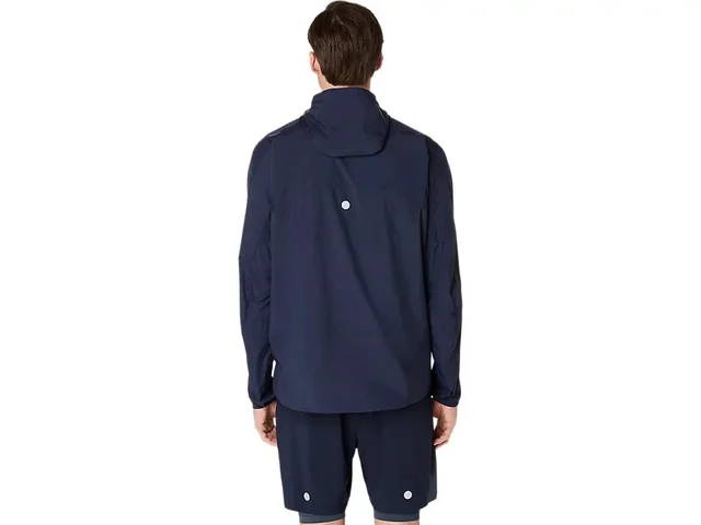 Asics Herre Jakke Road Packable M Regn- og vannavstøtende løpejakke - Midn 