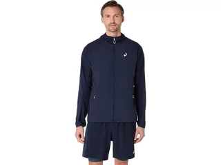 Asics Herre Jakke Road Packable Regn- og vannavst&#248;tende l&#248;pejakke - Midn