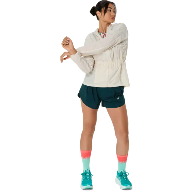 Asics Dame Jakke Road Packable XS Regn- og vannavstøtende løpejakke - Bi 