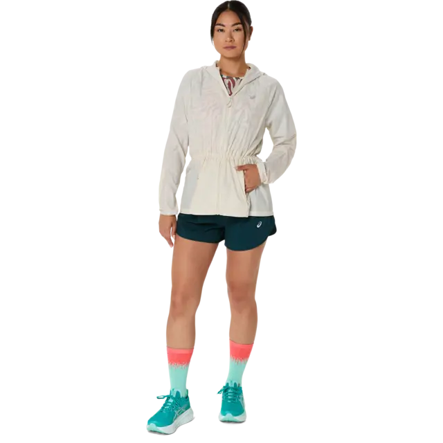 Asics Dame Jakke Road Packable XL Regn- og vannavstøtende løpejakke - Bi 