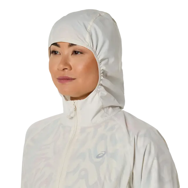Asics Dame Jakke Road Packable XS Regn- og vannavstøtende løpejakke - Bi 