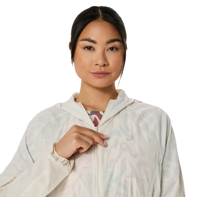 Asics Dame Jakke Road Packable XS Regn- og vannavstøtende løpejakke - Bi 