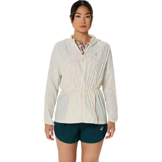 Asics Dame Jakke Road Packable XL Regn- og vannavstøtende løpejakke - Bi 
