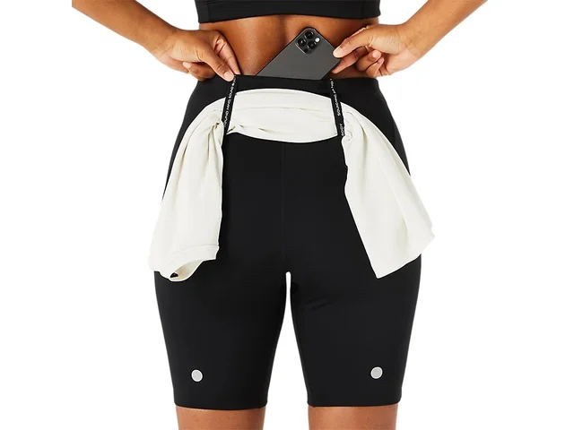 Asics W Tights Road High Waist 8in L Super løpeshorts -Black 