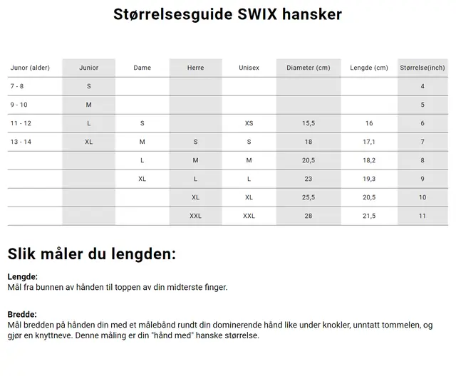 Swix Hanske Vantage Light 9 Lette hansker for rulleski Black 