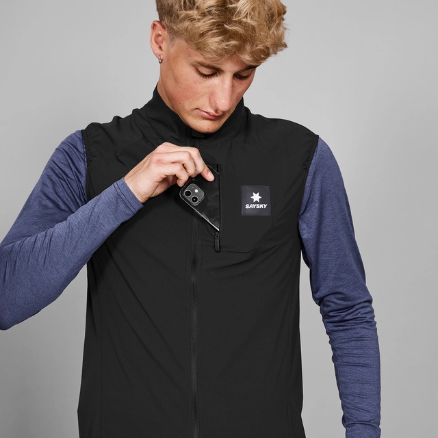 SAYSKY Unisex Vest Clean Pace Flex M Vest for løping,unisex -Black 