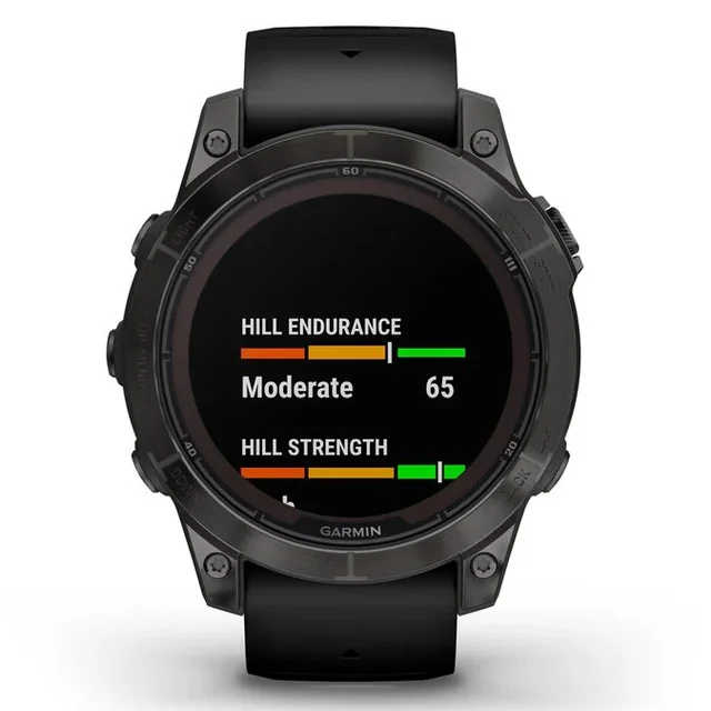 Garmin Fenix 7 Pro Saph Solar Edition Karbongrå DLC-titan Med Sort Rem 