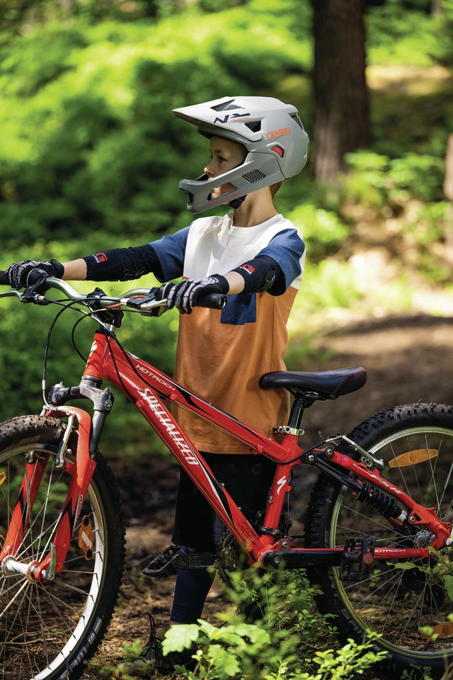 Abus Sykkelhjelm YouDrop FF S Full-face sykkehjelm til barn og jr - Bl 