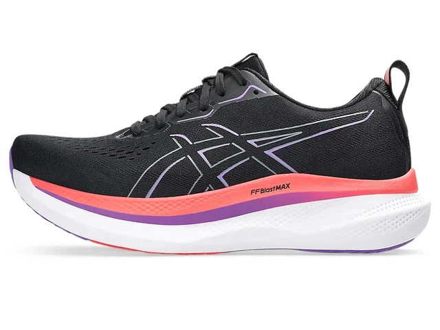 Asics Herre Løpesko Glideride Max 44,5 Løpesko med god demping -  Bl/FlRed 
