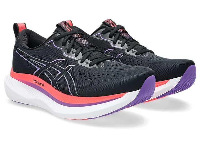 Asics Herre Løpesko Glideride Max 44,5 Løpesko med god demping -  Bl/FlRed 