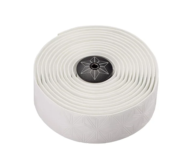 Specialized Super Sticky Kush Bar Tape Classic Wht/ Ano Blk Plugs 