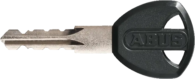 Abus Kjettinglås 4804K/110 Black Enkel kjettinglås med nøkkel 