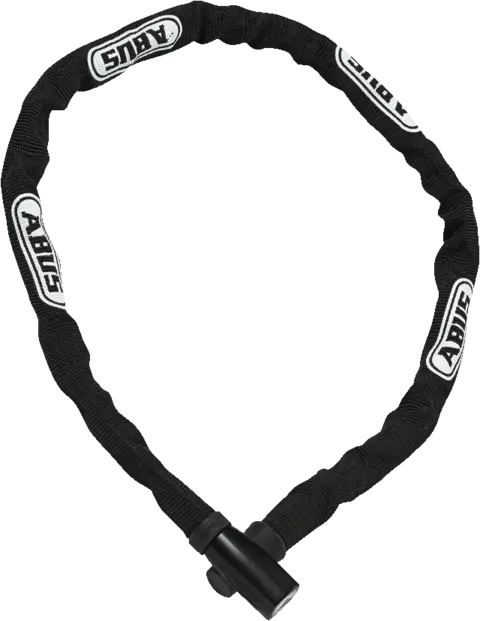 Abus Kjettinglås 4804K/110 Black Enkel kjettinglås med nøkkel