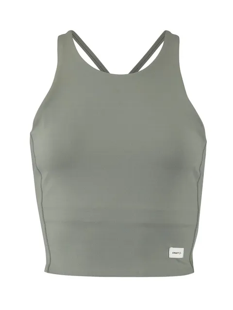 Craft W Singlet Collective Cropped myk og elastisk treningssinglet - Leaf
