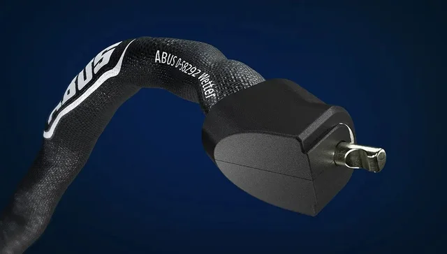 Abus Kjettinglås Yardo 7807F/110 Black Lynrask lås med fingeravtrykkscanner 