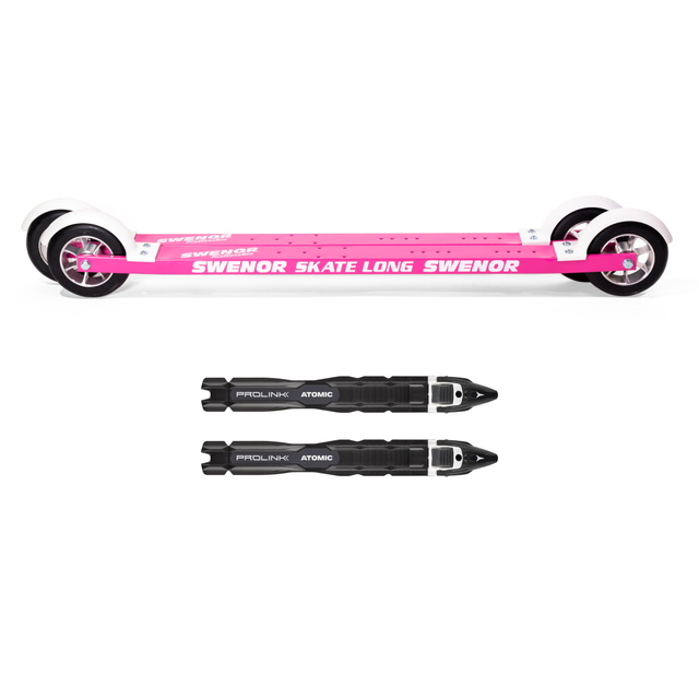 Swenor Skate Long Pink Rulleski Stabil og slitesterk rulleskipakke 