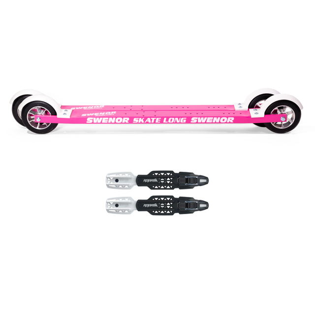 Swenor Skate Long Pink Rulleski Stabil og slitesterk rulleskipakke 