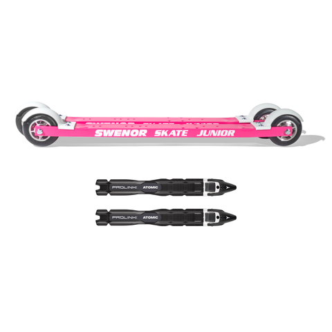 Swenor Skate Junior Pink Rulleski Retningsstabil rulleskipakke til jr. RM1