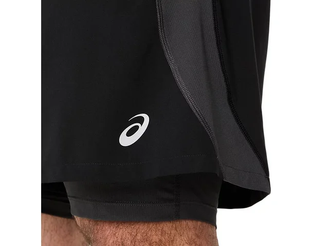 Asics Herre Shorts Road 2N1 5IN M Lett, fleksibel og pustende løpeshorts 