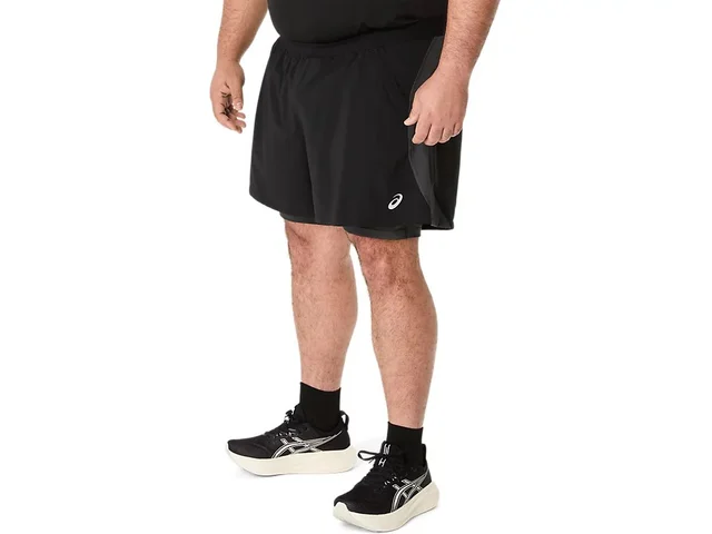 Asics Herre Shorts Road 2N1 5IN M Lett, fleksibel og pustende løpeshorts 