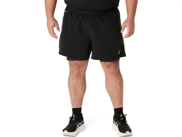 Asics Herre Shorts Road 2N1 5IN M Lett, fleksibel og pustende løpeshorts 
