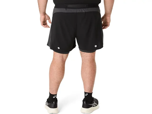 Asics Herre Shorts Road 2N1 5IN M Lett, fleksibel og pustende løpeshorts 