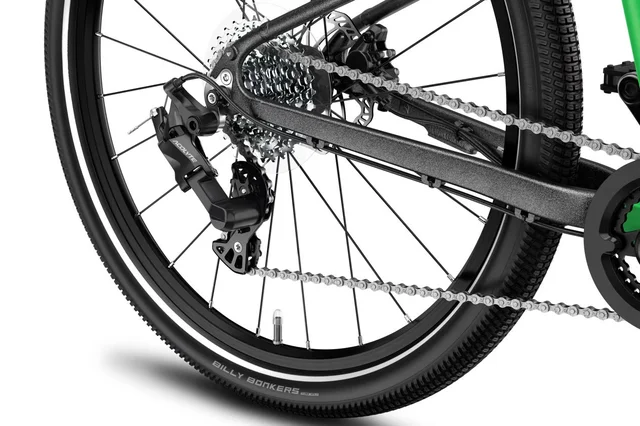 Woom 5 Explore Barnesykkel 24" Green Lett og komfortabel sykkel 125-145cm 