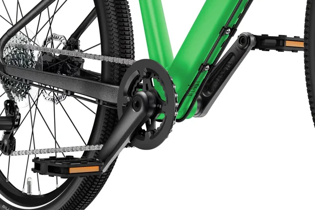 Woom 5 Explore Barnesykkel 24" Green Lett og komfortabel sykkel 125-145cm 