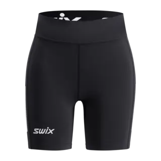 Swix Dame Pace High Waist Kort Tights Teknisk l&#248;petights med h&#248;y midje - Bl