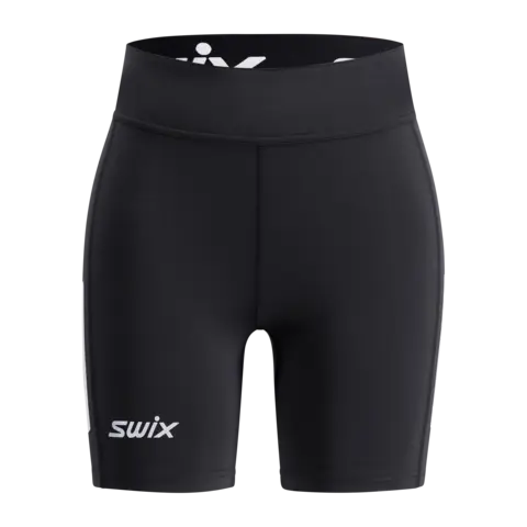 Swix Dame Pace High Waist Kort Tights Teknisk l&#248;petights med h&#248;y midje - Bl