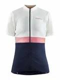 Craft Dame Jersey Core Endur L Sykkel trøye med lommer Whisper/Blaze